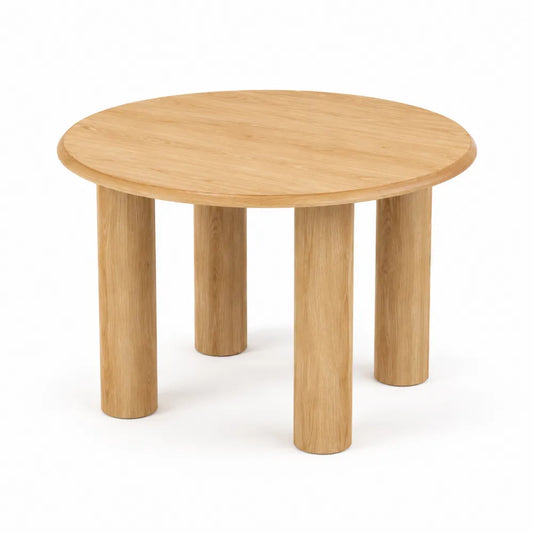 Tavolo da pranzo rotondo in legno di rovere Ø120 cm
