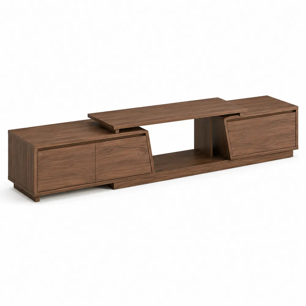 Mobile TV in Legno MDF Noce 180x40x45 cm