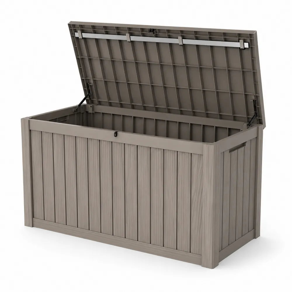 Contenitore rettangolare in polipropilene grigio 120x45x60 cm