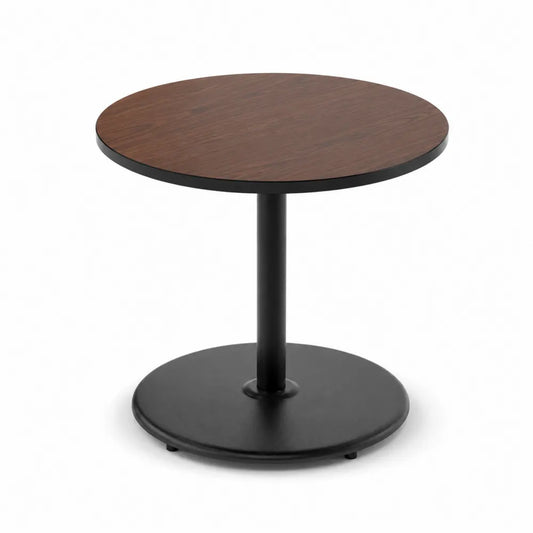 Tavolo Rotondo in Legno Laminato e Metallo Verniciato 60 cm