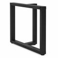 Base per Tavolo in Acciaio Nero 72x60x8 cm
