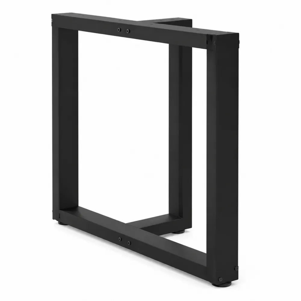 Base per Tavolo in Acciaio Nero 72x60x8 cm